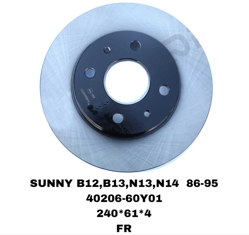 ТОРМОЗНЫЕ ДИСКИ SUNNY N14,B13 1989-1995 FR