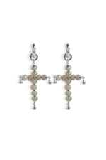 Серьги "Cross Labrador" Silver