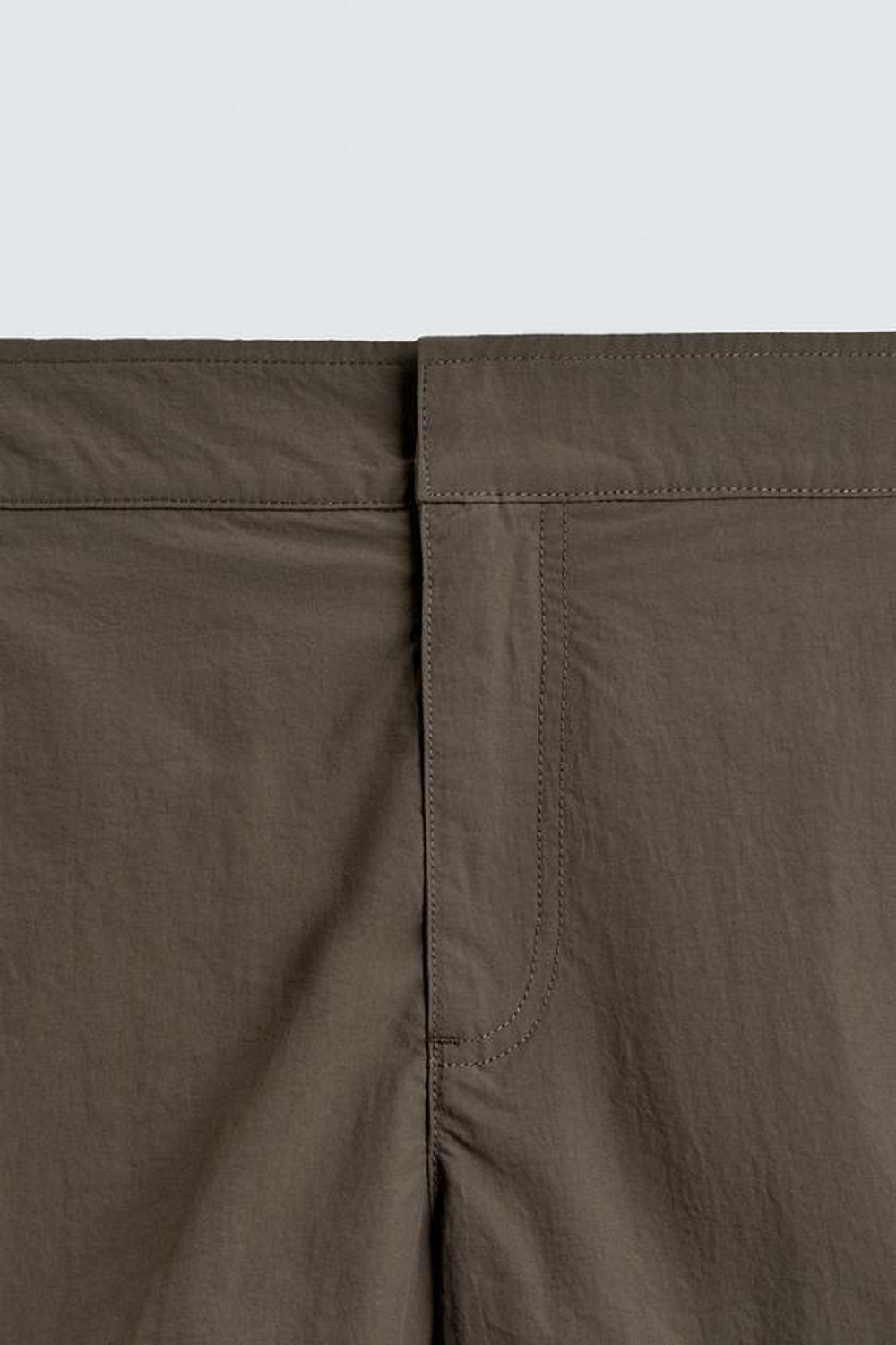 ZARA ПЛАВКИ С БОКОВЫМИ ЛЯМКАМИ, КОРИЧНЕВЫЙ