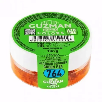 Зеленый горошек - водорастворимый краситель GUZMAN - 10г