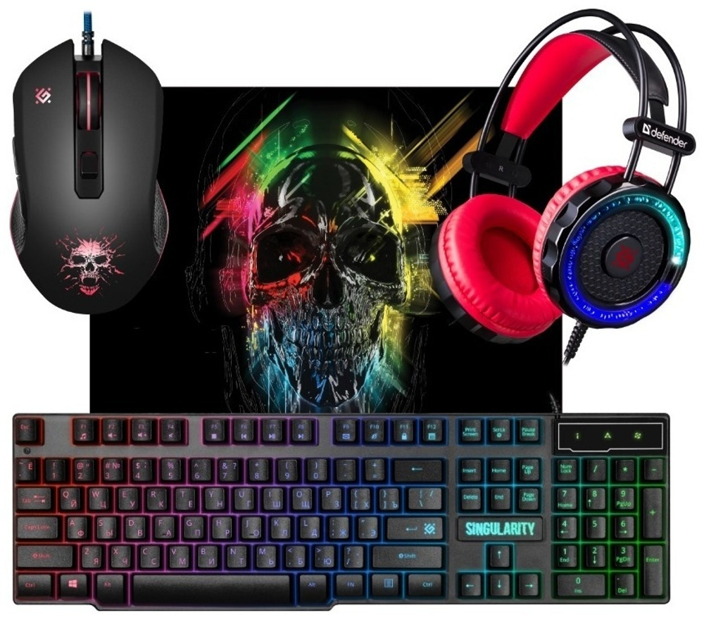 Клавиатура Defender Singularity MKP-118 черный