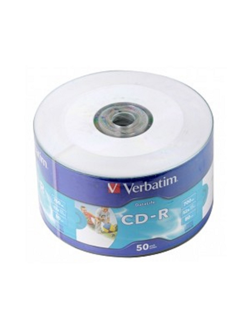 Verbatim  Диски CD-R  80min, 700mb, 52x Ink Print bulk (50шт) [43794]