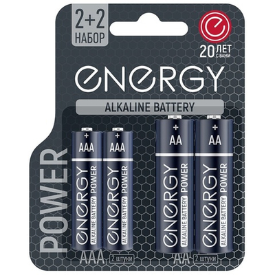 Батарейка алкалиновая Energy Power LR6+LR03/4B (АА+ААА) 107045-SK