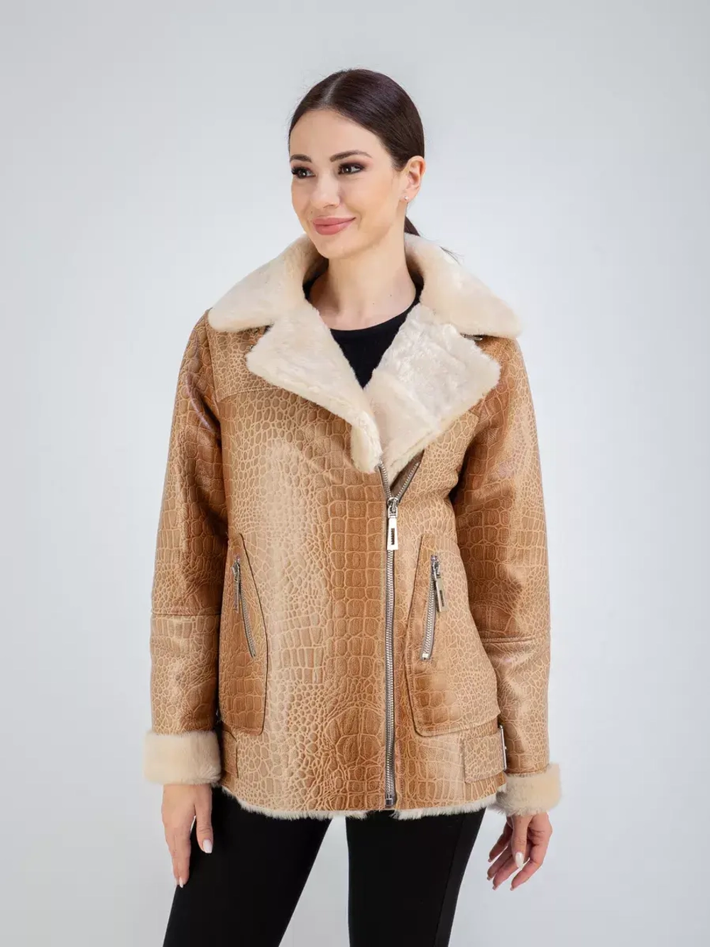 Дубленка авиатор натуральная Турция