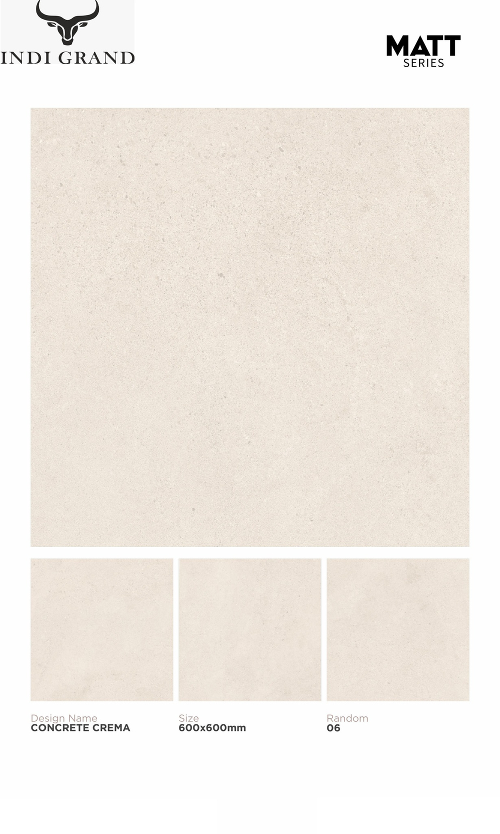 Керамогранит matt 60х60 concrete crema