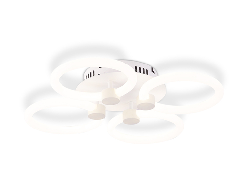 Потолочный светодиодный светильник с пультом FA3808/4 WH белый 3000K-6400K 82W 410*410*90 (ПДУ ИК)