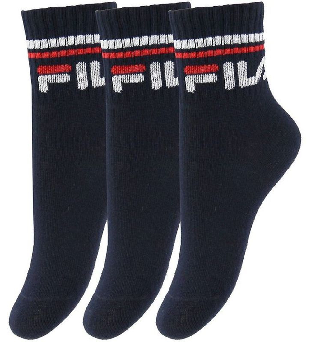 Теннисные носки Fila Junior Quarter Plain Tennis Socks 3P - небесный