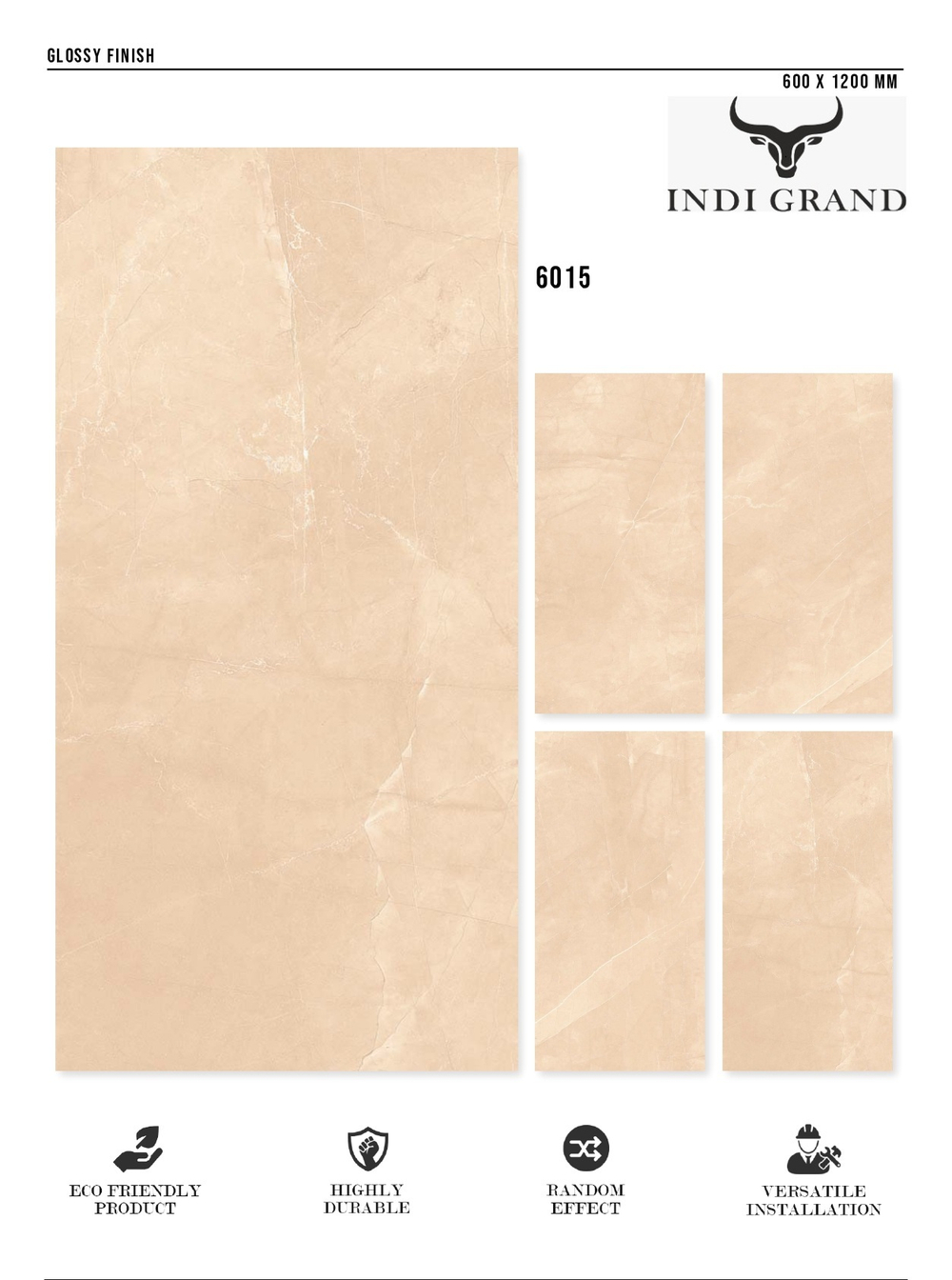 Керамогранит glossy №1 60х120, 6015