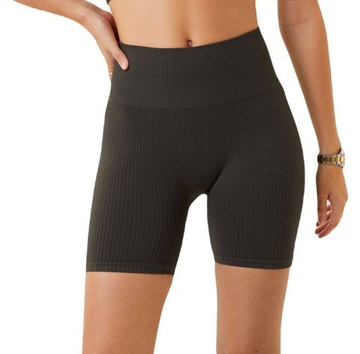 Женские Шорты теннисные Björn Borg Stockholm Seamless Rib Shorts - зеленый