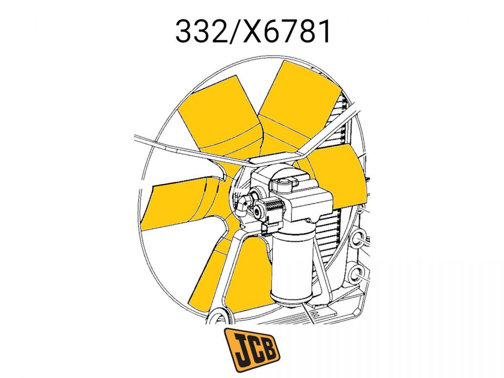 Крыльчатка JCB 332/X6781