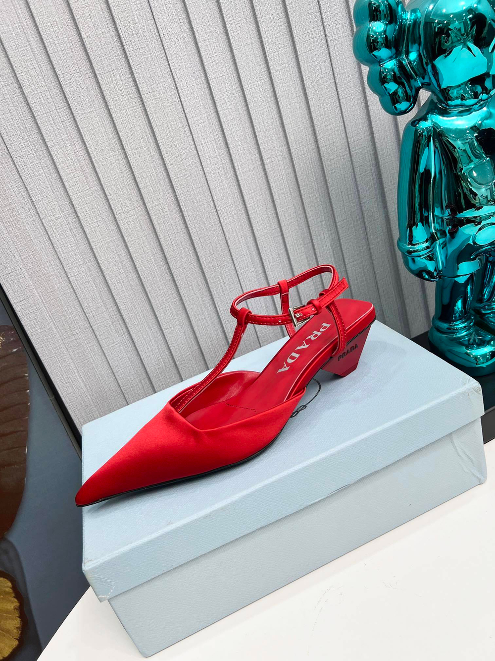 Prada Satin Slingback Pumps