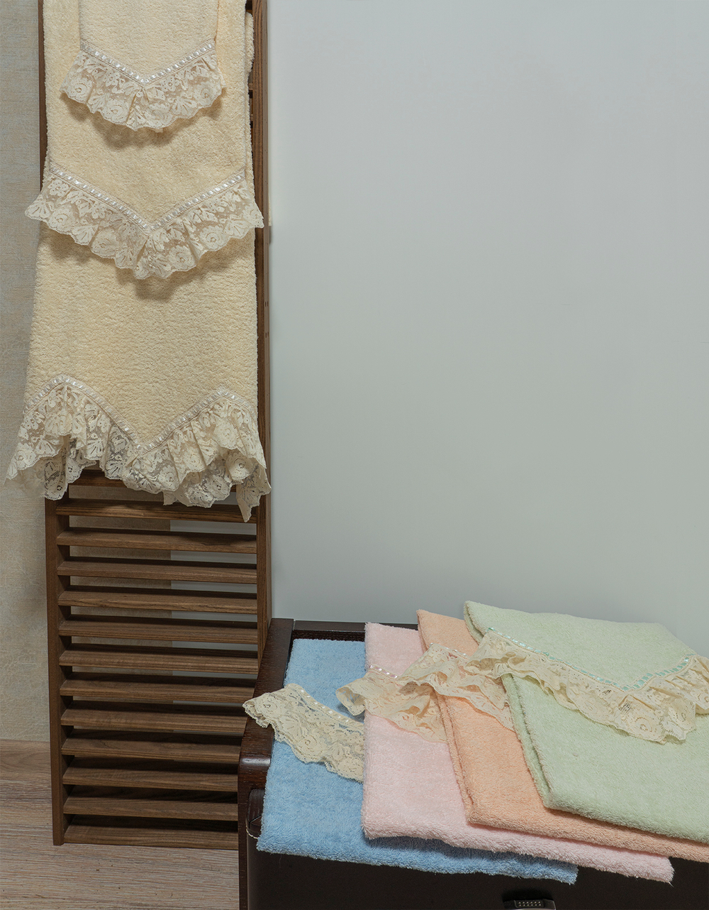 Набор полотенец 3шт Palombella Verushka Panna сливочный