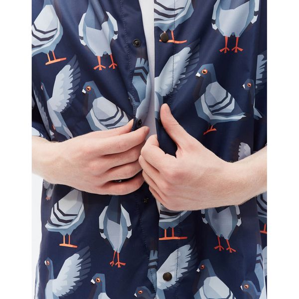 Рубашка Голуби синяя - фото 4