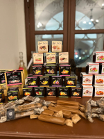 Ириски Романовские с ореховой травой и черной солью