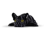 Мини французкий бульдог лежачий, 3D игрушка-антистресс, 11 см., чёрный