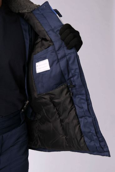 Костюм зимний "Труженик-Ультра" брюки (т.синий/серый)