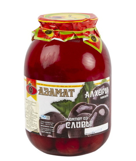 Компот из сливы 2л. Азамат