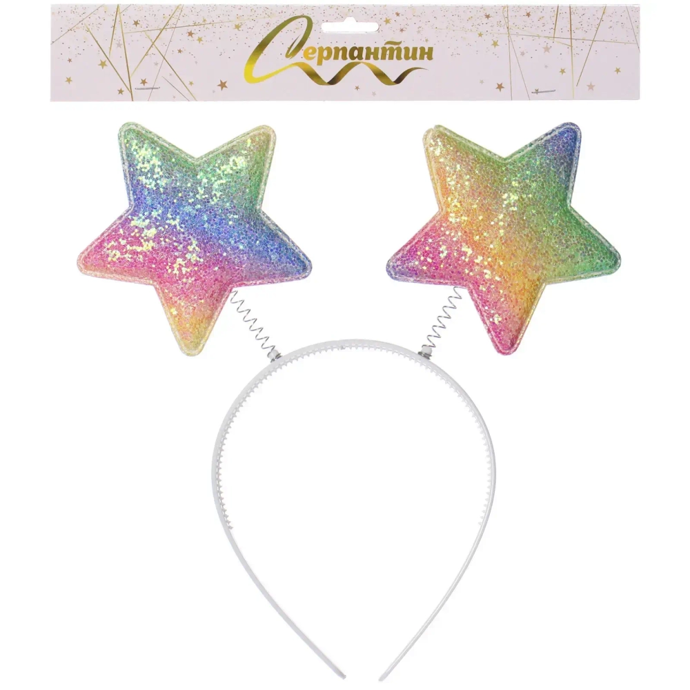 Ободок карнавальный «Звездочки», мультицвет