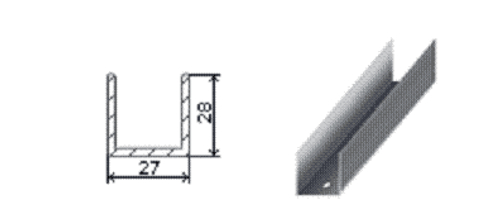 Профиль ПН 28*27*3000мм 0,5мм