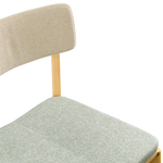 Стул aska, рогожка, ясень/бежевый/зеленый