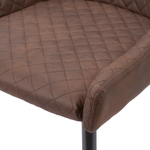 Стул calvin, экокожа, темно-коричневый