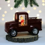 Сувенир с подсветкой «Сказочная машина» 15,5*7*9,5 см, Красный (работает от батареек LR44*3)