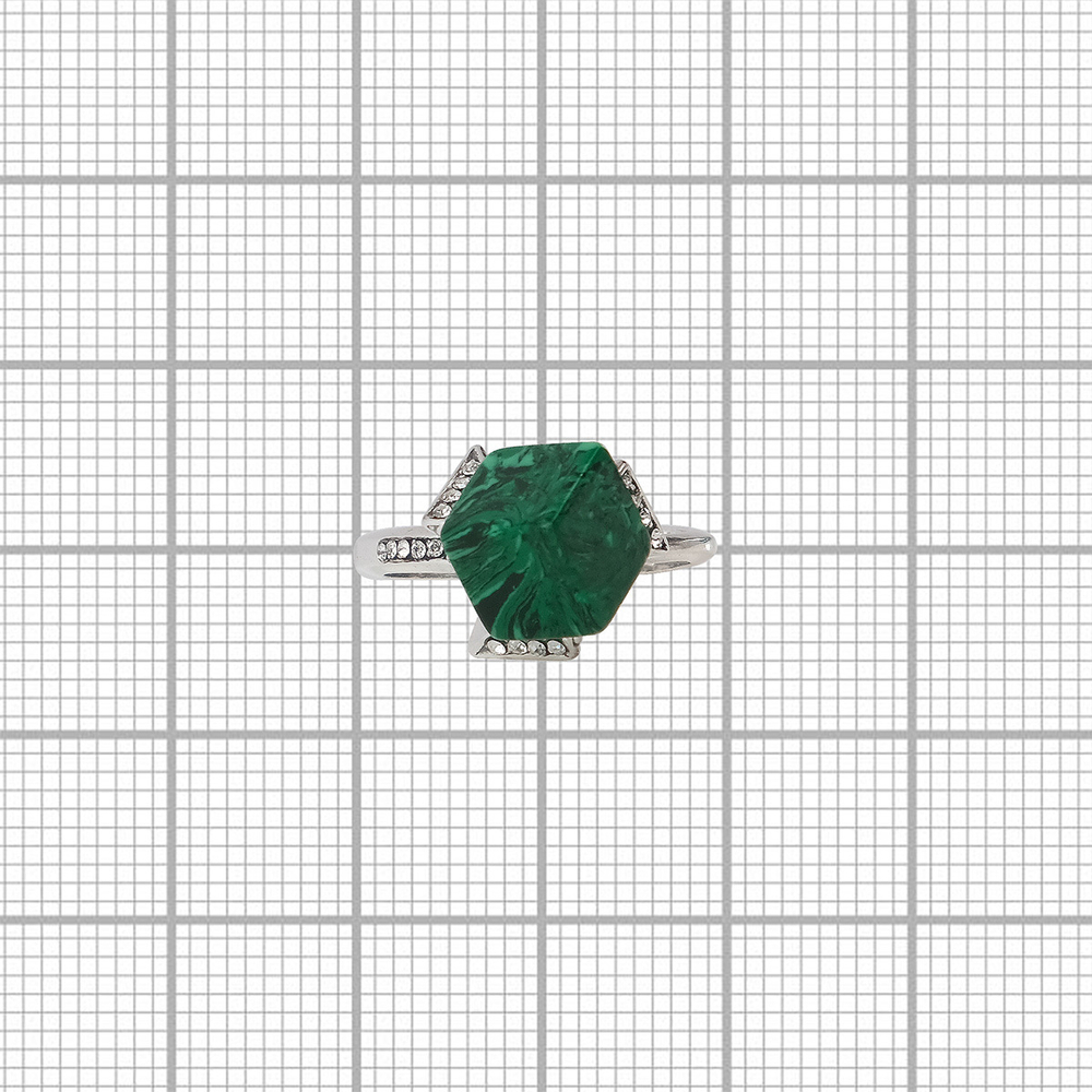 "Памир" кольцо в серебряном покрытии из коллекции "Леди" от Jenavi
