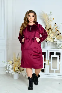 Платье-худи УК-7006 Фабрика Моды