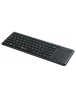 Клавиатура Oklick 830ST черный USB [1011937] (Клавиатура беспроводная slim Multimedia Touch)