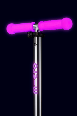 Самокат Mini Micro Deluxe Glow Plus (светящийся) LED морозный розовый
