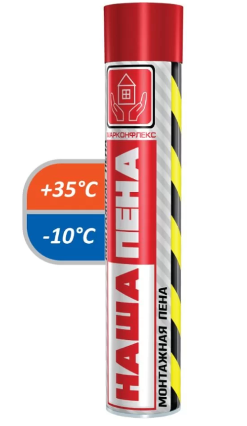 Монт пена "НАША ПЕНА" 500гр бытовая /12шт