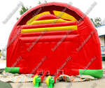 Надувной батут "Страна Сафария" с крышей и высокими горками 13*7*6 м