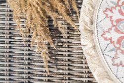 "Гляссе" лаунж-зона из искусственного ротанга, цвет бежевый