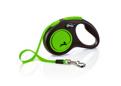 Flexi new Neon рулетка для собак 15 кг ремень 5 м.