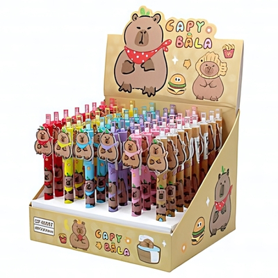 Ручка гель 0,5мм. автомат "Капибара" синий (Центрум)