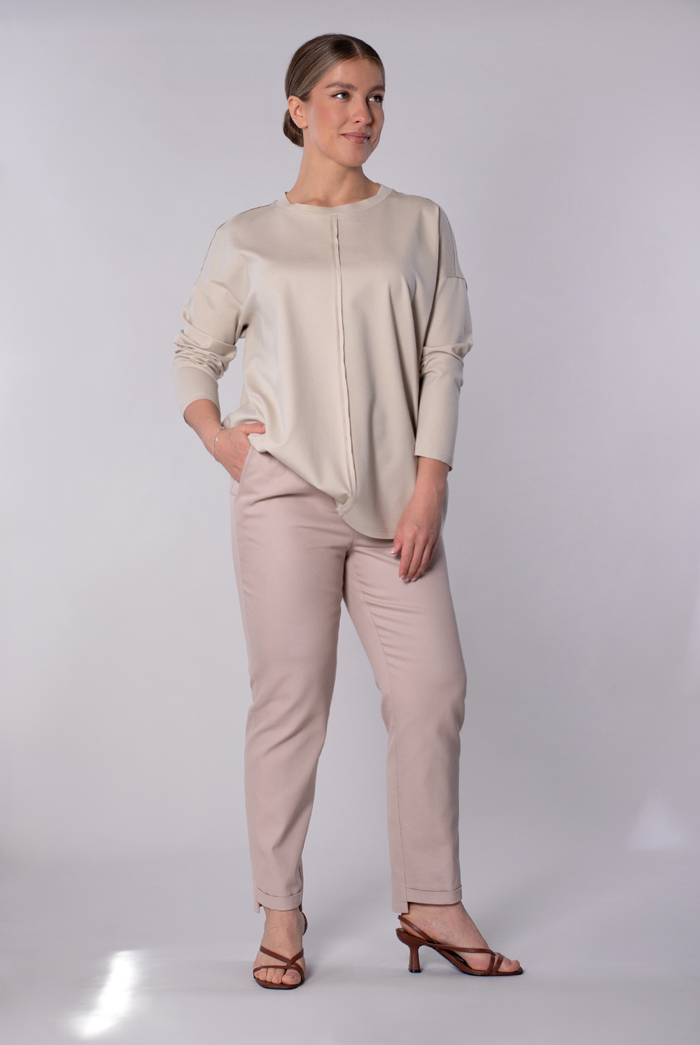 Джемпер женский 4344зп, песок #308Пес034344зп