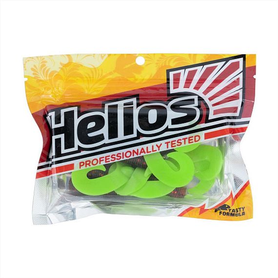 Твистер Helios Credo Double Tail 1,96"/5 см Rusty Gold & Lime 10шт. (HS-27-017)