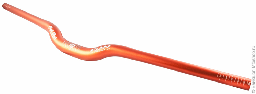 Руль Funn Flat Out coloured / оранжевый, 7° Back Sweep, 6° Up Sweep, 31.8mm, 750mm,