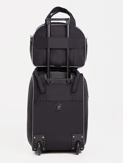 Чемодан на молнии 19", дорожная сумка, цвет чёрный