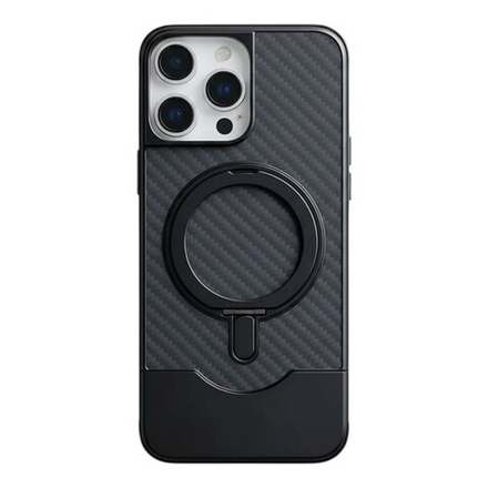 Чехол для iPhone 16 Pro Max DITAKA Full Cover, поворотная подставка алюминиевая