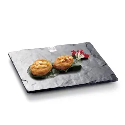 Блюдо 25,3*25,3*2 см квадратное Black пластик меламин P.L. Proff Cuisine