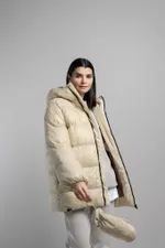 Пуховик Alexandra Talalay AW017 бежевый