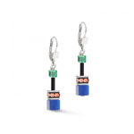 Серьги Coeur de Lion Multicolor Ethno 2838/20-1579 цвет синий, красный, зеленый