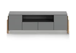 Тумба Basic под ТВ с нишей ширина 170 см (серый)