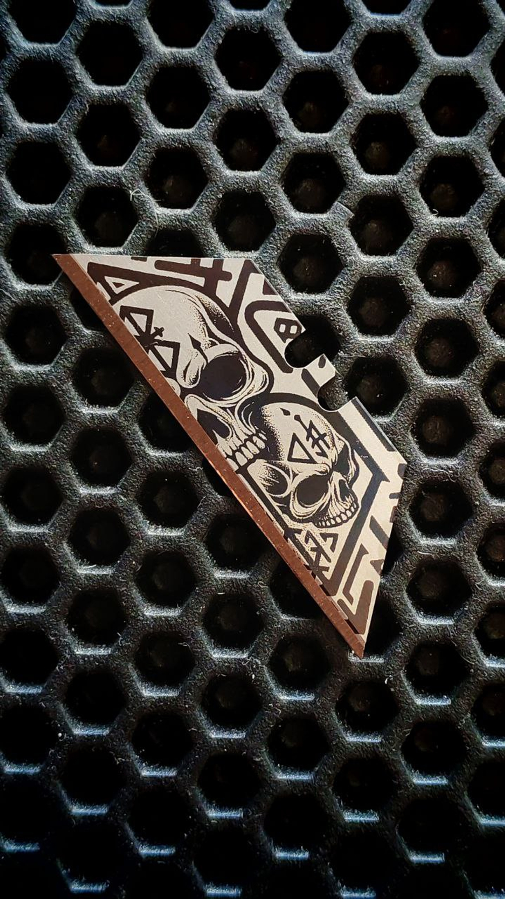 Сменные лезвия с гравировкой. Черепа Сет№2