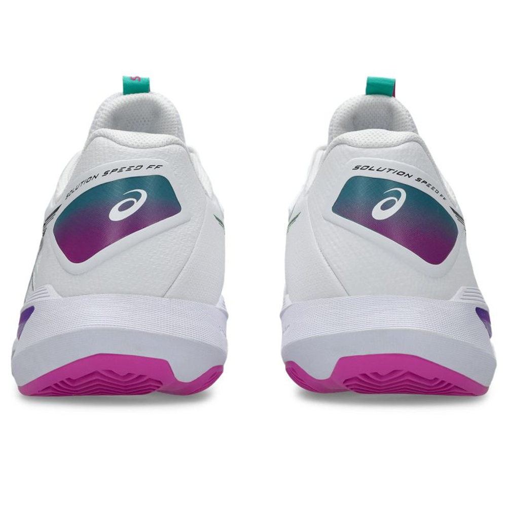 Мужские теннисные кроссовки Asics Solution Speed FF 4 Clay - white/digital sakura