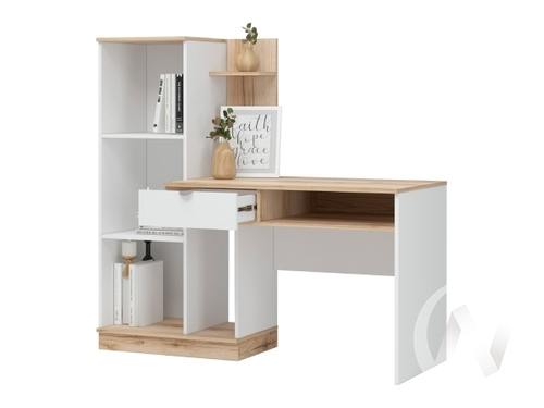 Стол компьютерный СТ 1Я 1500 МС Юкки (дуб делано/ белый)