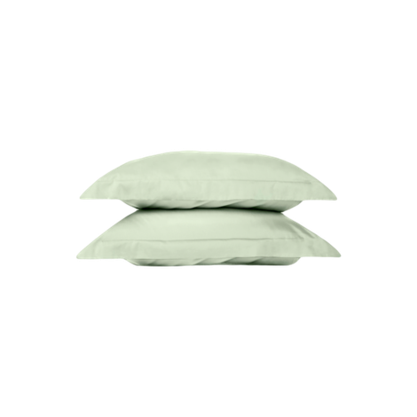 Комплект из двух сатиновых наволочек 70х70см | светло-зеленый