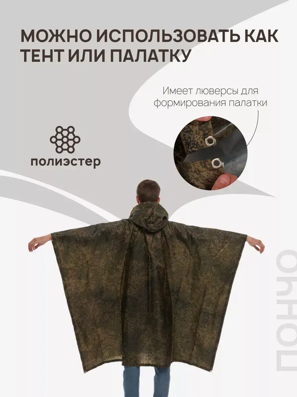 Пончо дождевик тактический пиксель (Цена договорная)