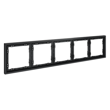 Рамка пластиковая VOLTUM S70 на 5 постов, (графит)
